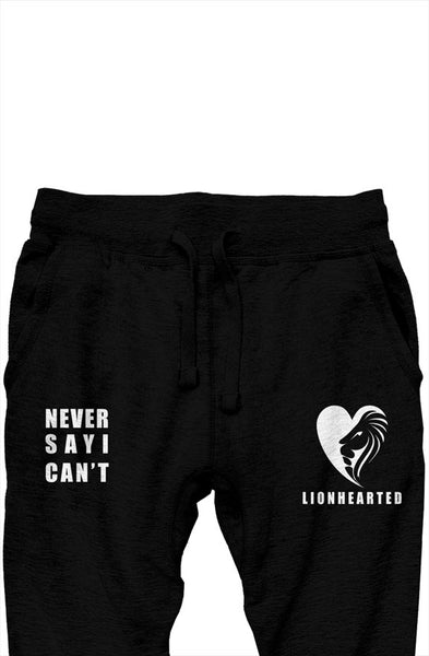 Black/white joggers