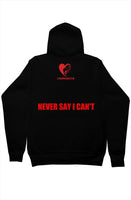 Red/black hoodie 